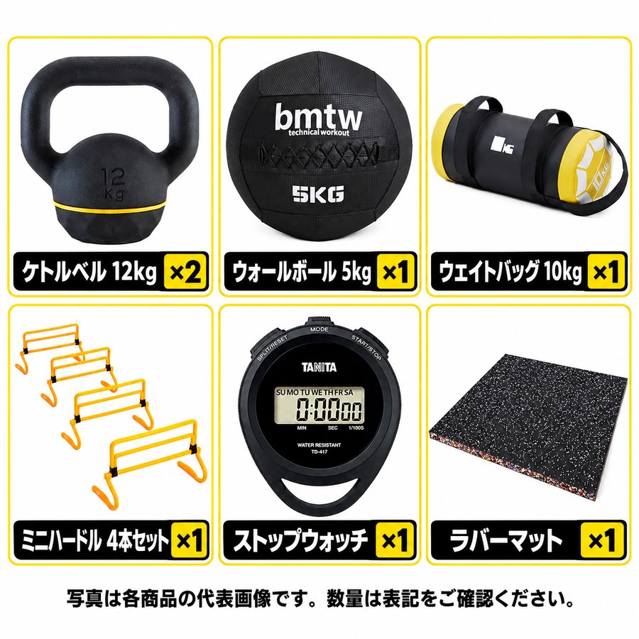 自宅トレーニング入門セット(ケトルベル・ウォールボール)