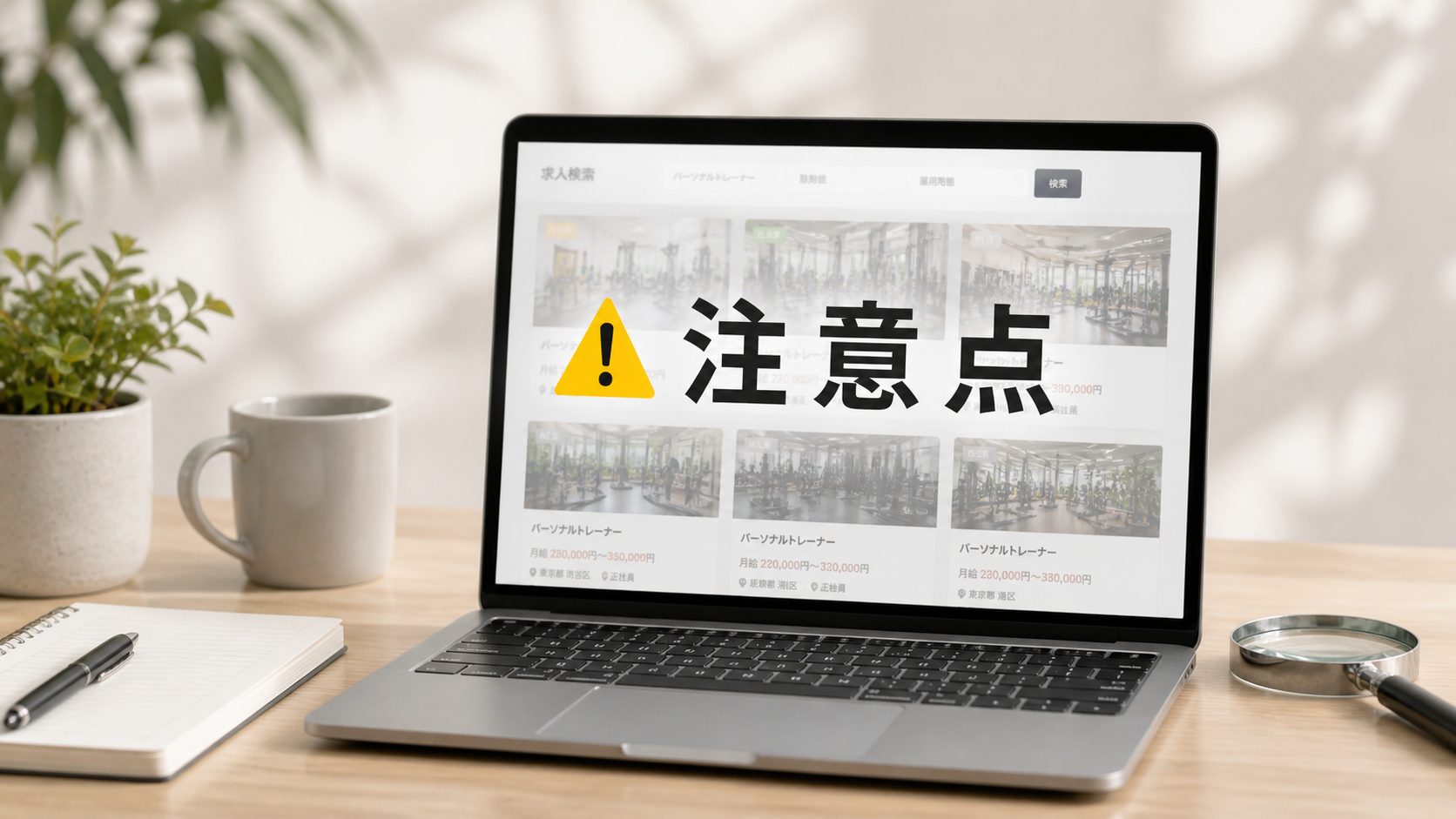 フィットネスジムのトレーナー求人を地域別に探すときの注意点