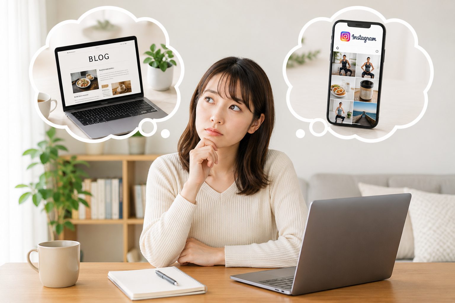 筋トレアフィリエイトはブログとインスタのどちらで始めるべき?