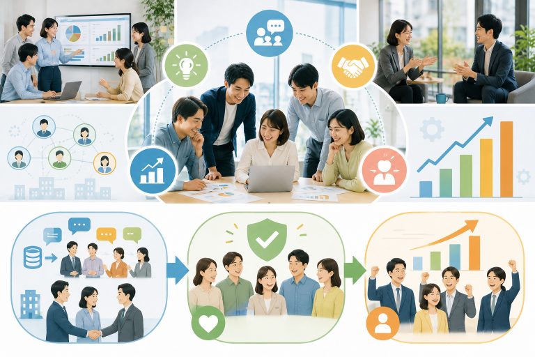 社内コミュニケーション活性化の施策｜部署連携を強めて組織活性化する方法・メリット・成功事例