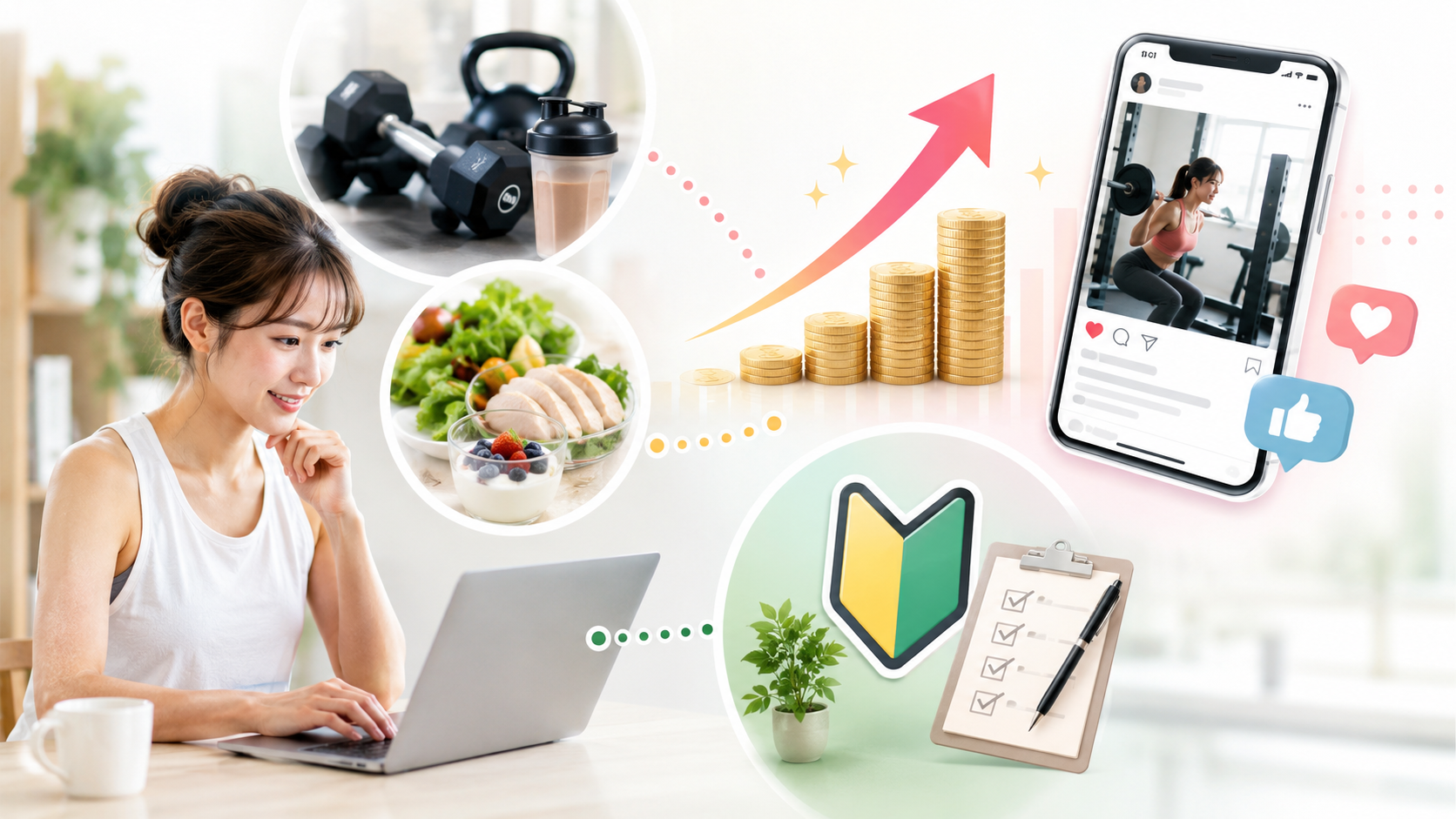 フィットネスアフィリエイトで収益化を目指すには仕組みを理解しよう