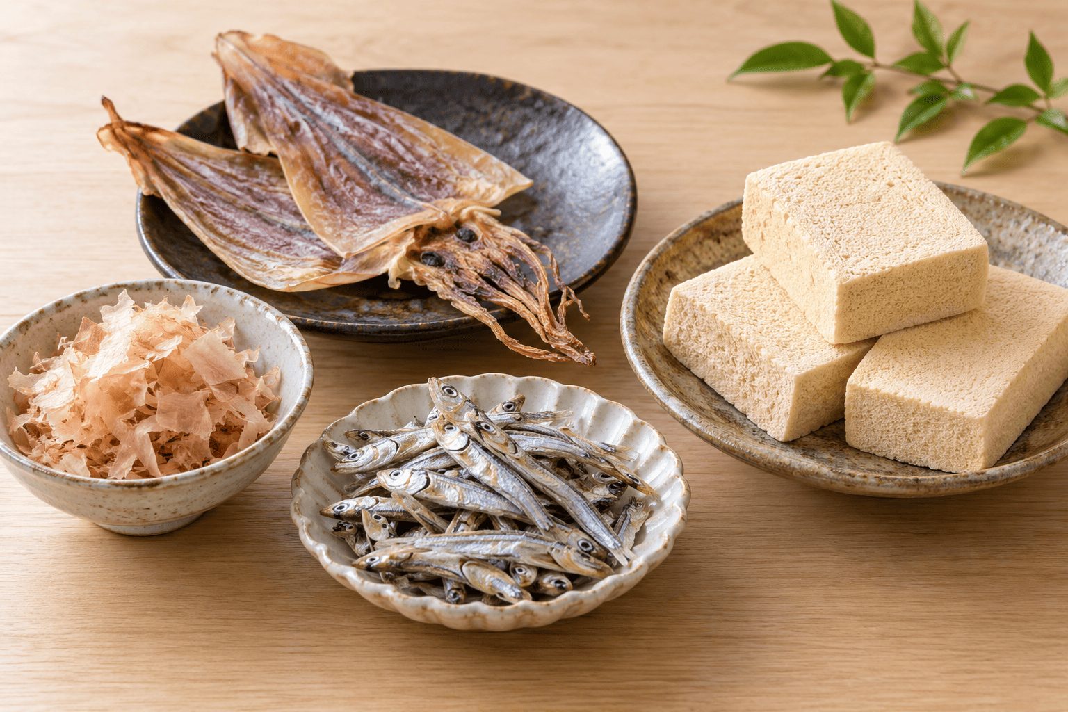 かつお節・するめ・煮干し・凍り豆腐のイメージ