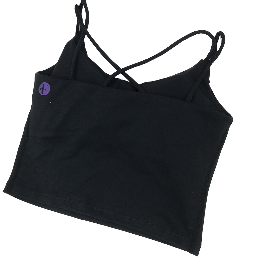 FLOWER EXERCISE SPORTS BRA BLACK 画像2