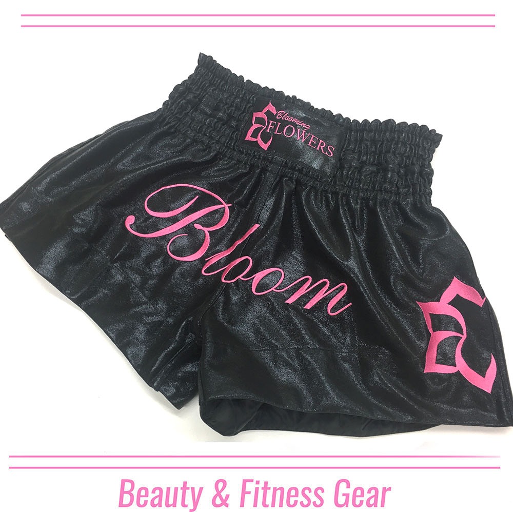 BLOOMING FLOWER MUAY THAI SHORTS　XS ウェスト50cm（10cm前後伸び幅あり） 画像2