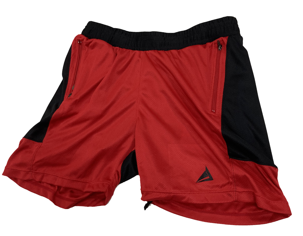 INIZIO(BABALU) POLYESTER SPORTS BERMUDA SHORTS BK/RD L 画像3