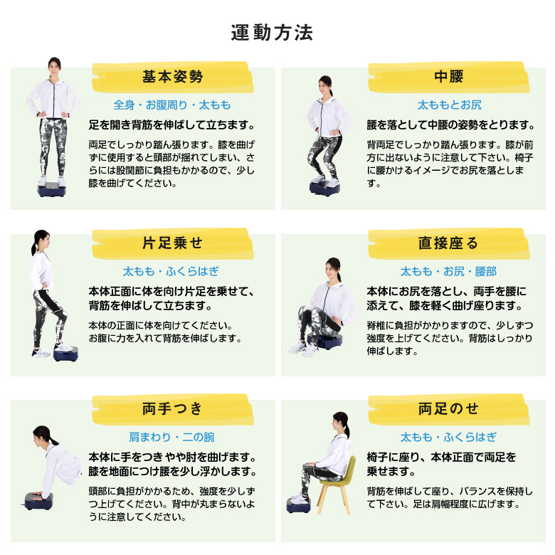 振動マシン バランスウェーブコンパクト（カラー/ホワイト） 画像6