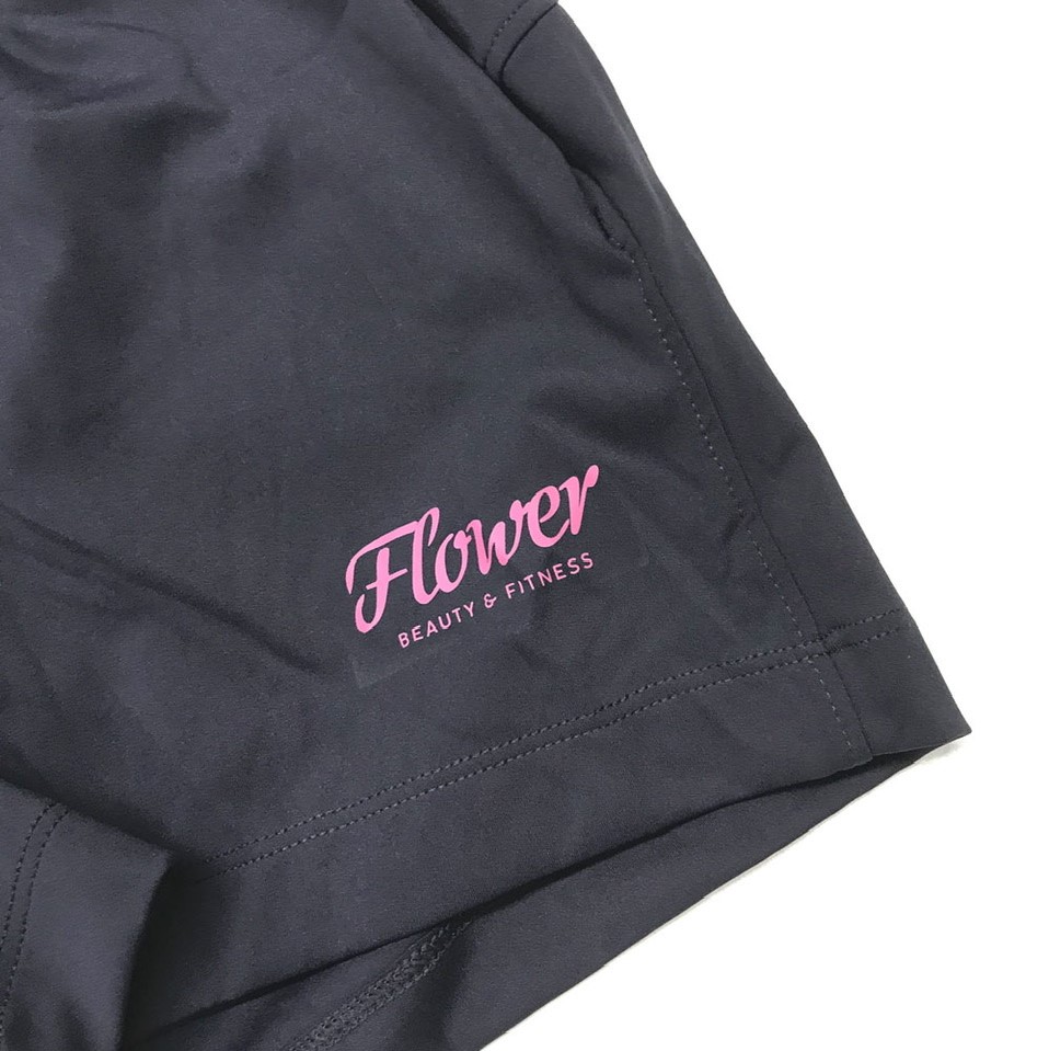 FLOWER YOGA & ACTIVE ELASTIC SHORTS　Navy 画像3