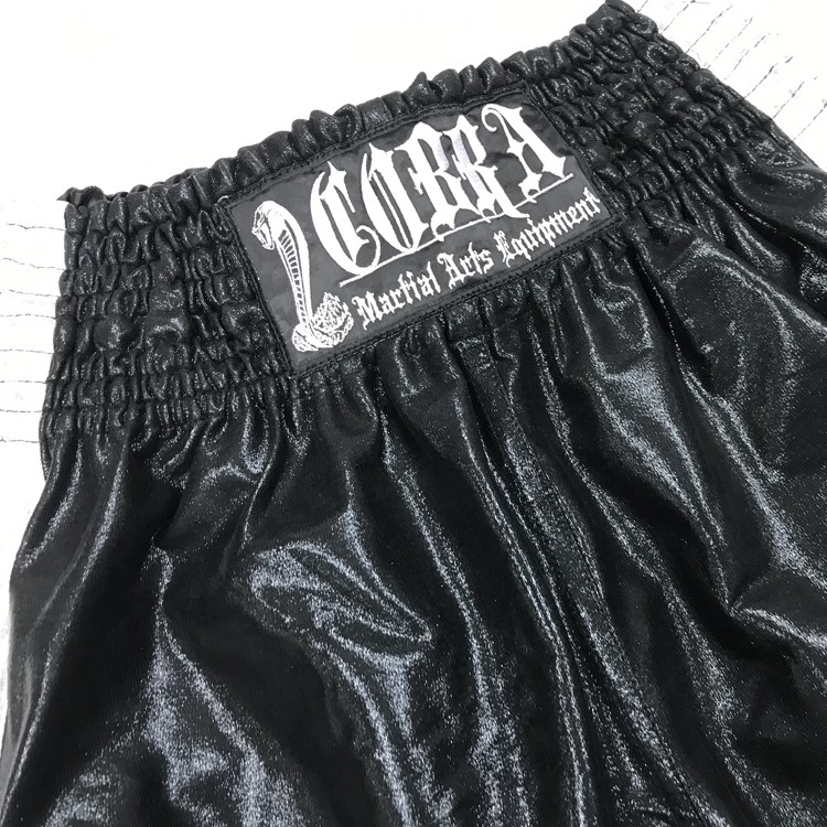 COBRA BOXING LONG SHORTS 2011 BLACK/SILVER LINE　S 画像2