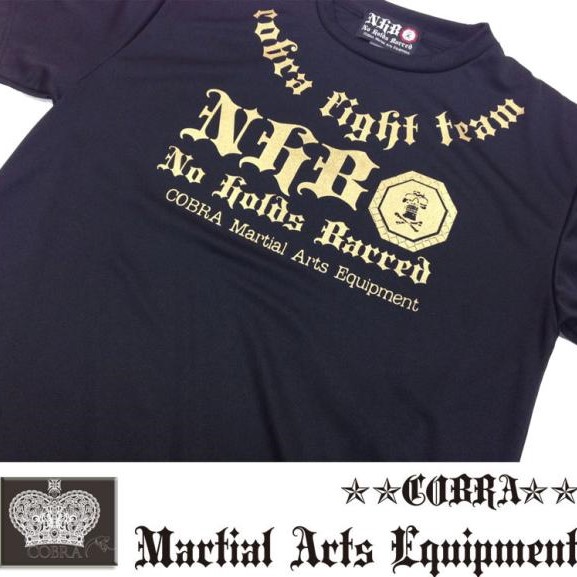 COBRA TRAINING MESH T-SHIRT NHB BK/GD S 画像3