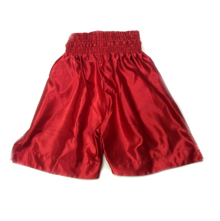 COBRA BOXING LONG SHORTS RED PLAIN S 画像2