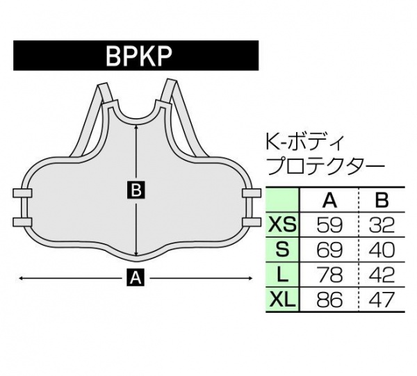 K-ボディープロテクターXS青赤 画像3