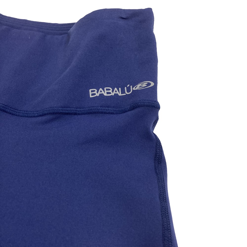 BABALU SUPPLEX FABRIC LEGGINGS NAVY Leadies FREE ウエスト66cm ヒップ92cm (20cm前後伸び幅 画像4