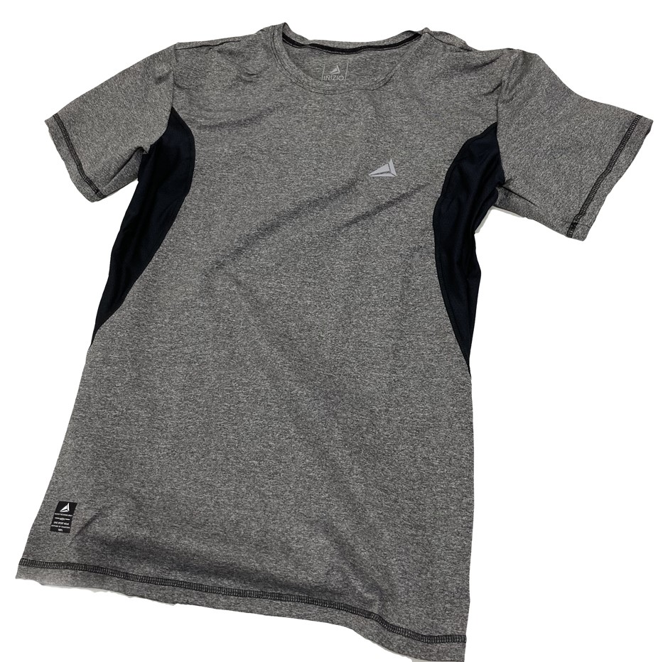 INIZIO(BABALU)POLYESTER SPORTS T-SHIRT GRIS JASPED M 画像5