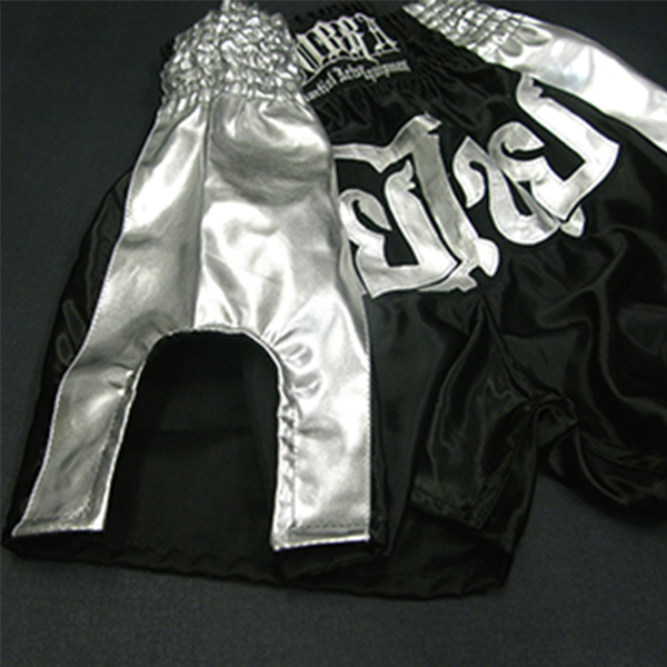 COBRA MUAY THAI SHORTS 1410 BLACK/SILVER  FT愛用モデル　L 画像2