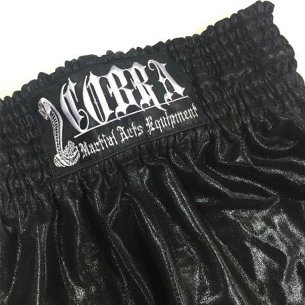 COBRA MUAY THAI SHORTS cl-2002 BK PLAIN M 画像3