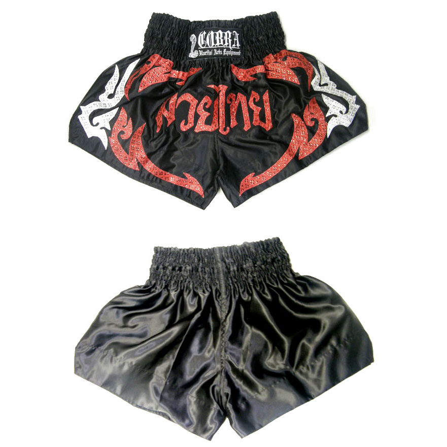 COBRA　Muay Thai Shorts cobra-ci-10 BK/RED　M 画像2