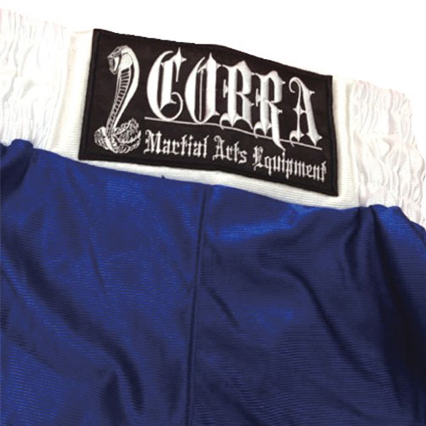 COBRA LIGHT BOXING SHORTS BLUE SIDE WHITE L 画像2