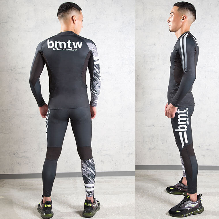 ｂｍｔｗ　ラッシュガードロングパンツ３（ブラック・L） 画像8