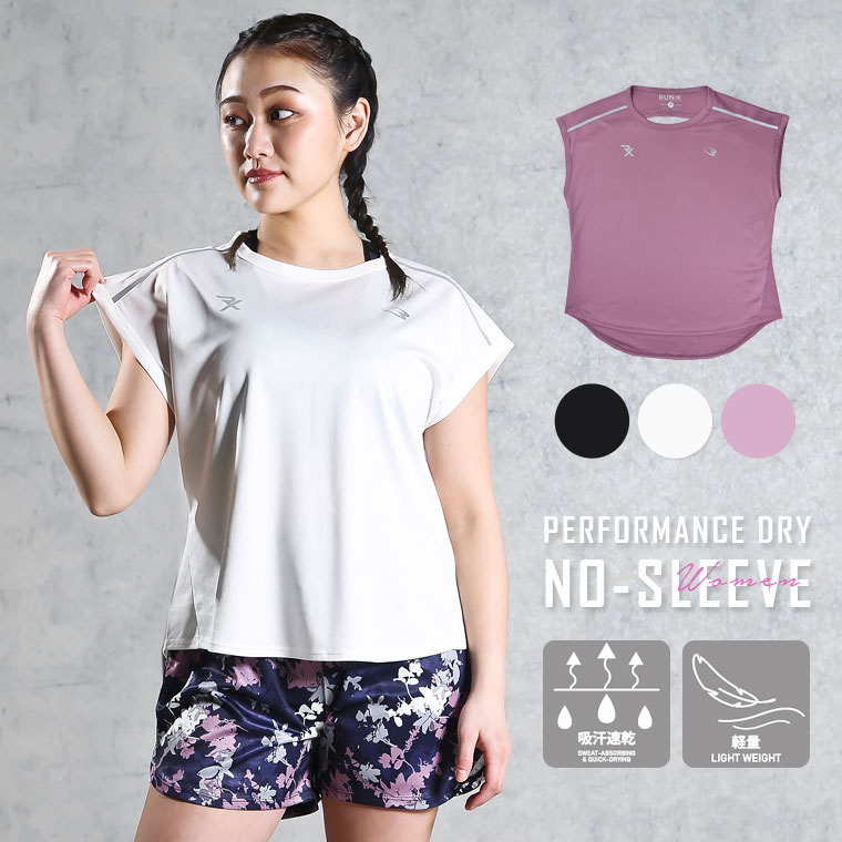 PERFORMANCE DRY ノースリーブ WOMEN(ピンク・M) 画像4