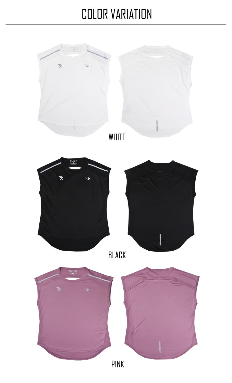 ＰＥＲＦＯＲＭＡＮＣＥ　ＤＲＹ　ノースリーブ　WOMEN（ホワイト・XL） 画像7