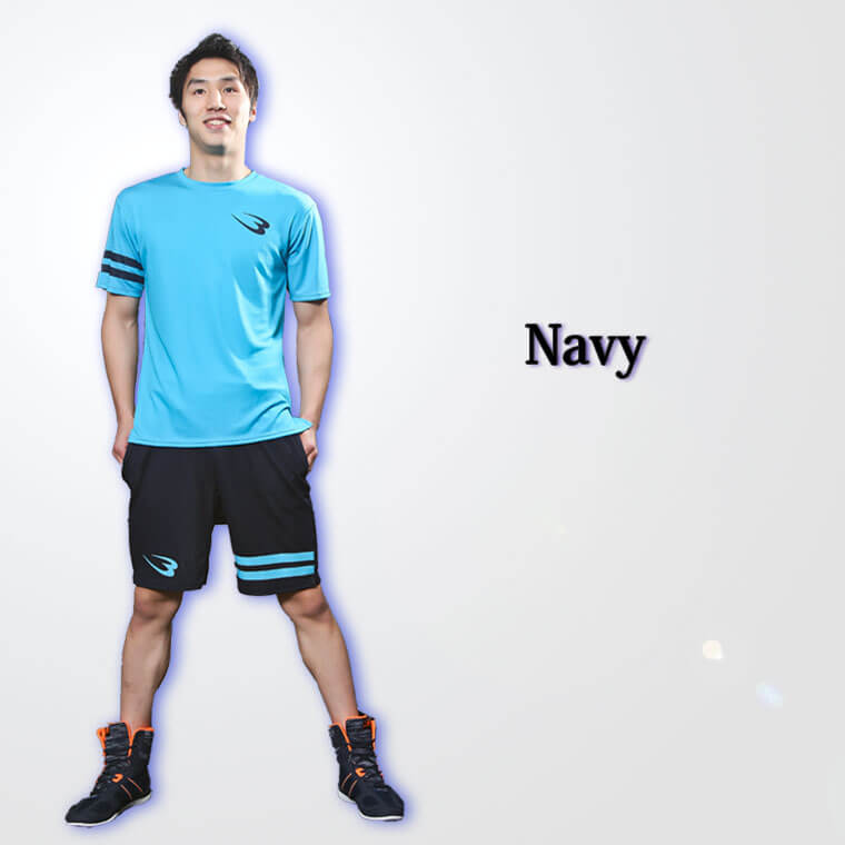 接触冷感 BM・DRYハーフパンツ(ブルー・2XL) 画像5