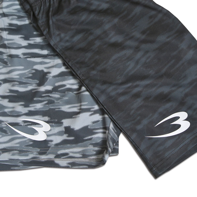 ＢＭ・ＤＲＹ　プリントハーフパンツ（ブラック×カモフラージュ・２XL） 画像8