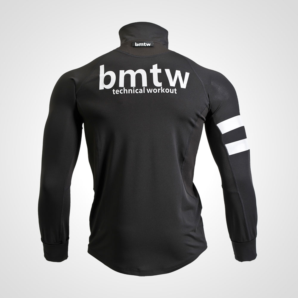 ｂｍｔｗ　ハイパーストレッチ　ハーフジップ（ブラック・M） 画像3