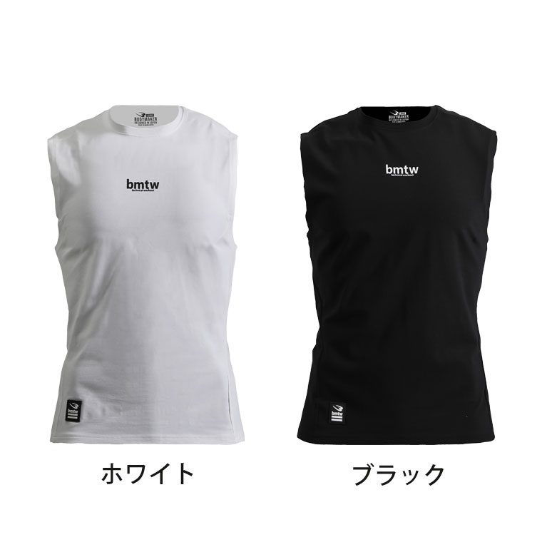スーパーストレッチＴシャツ　ノースリーブ（ホワイト・L） 画像6