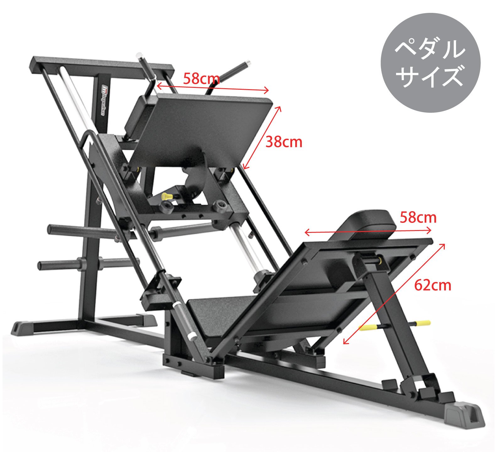 ハックスクワットレッグプレス｜トレーニングマシンのレンタルとリースはジムクラウド（GYM CLOUD）