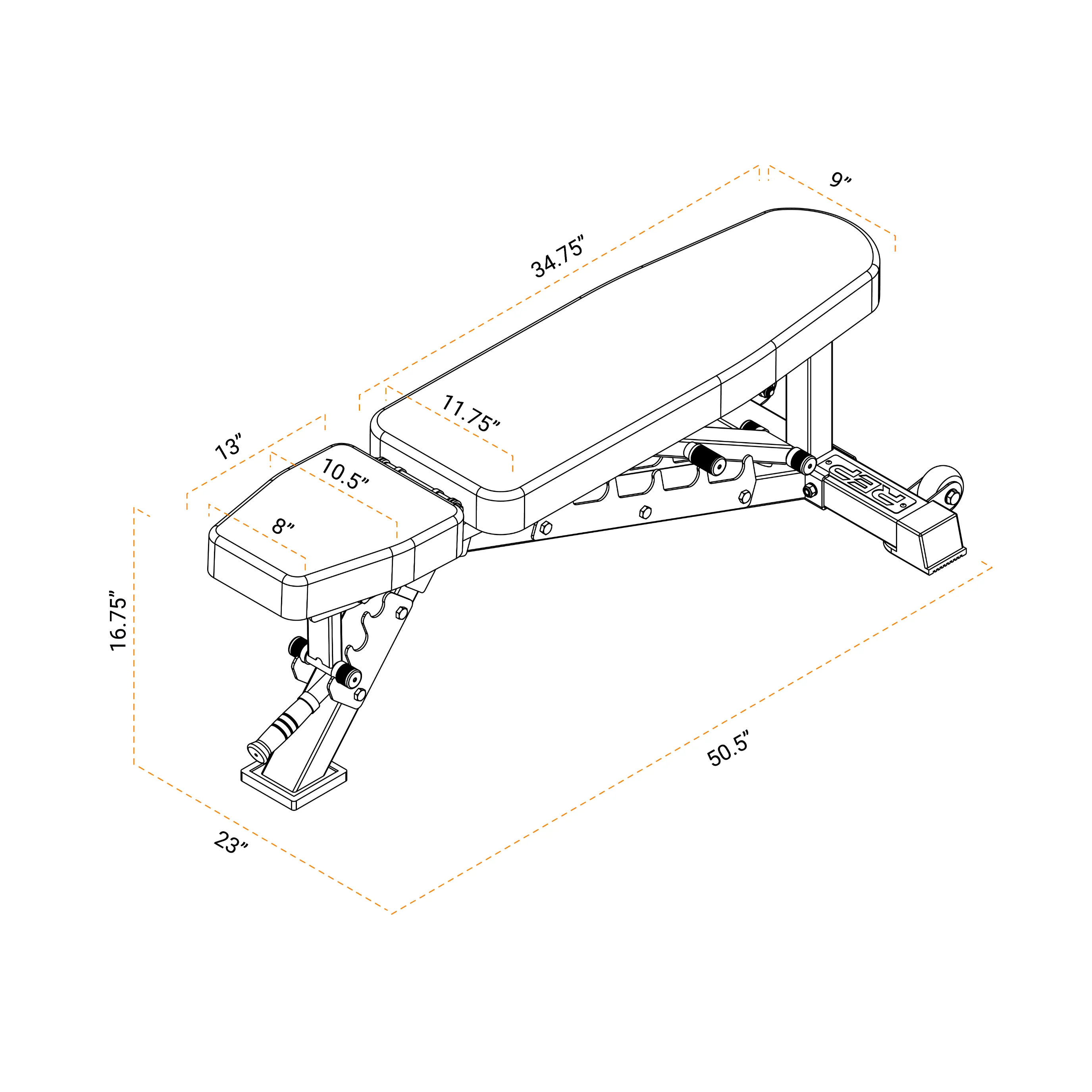 AB-3100 FIアジャスタブルベンチ（ブルー） 画像2
