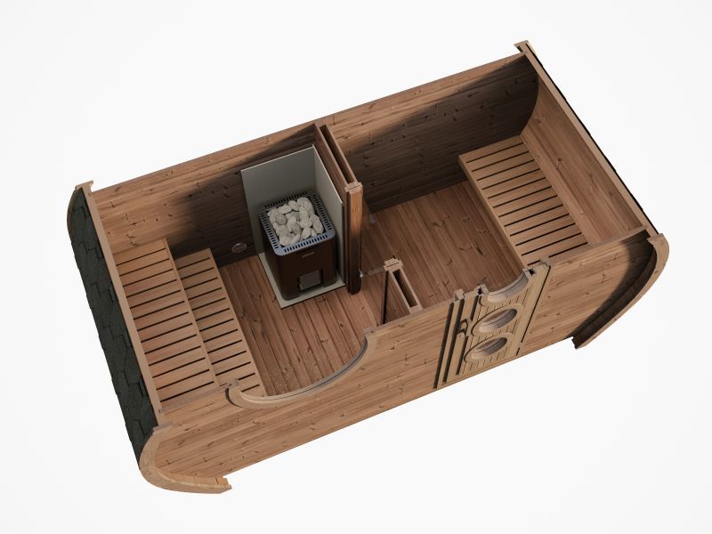 SAUNA FRODO 195 Thermowood(高温処理高耐久木材) 画像3