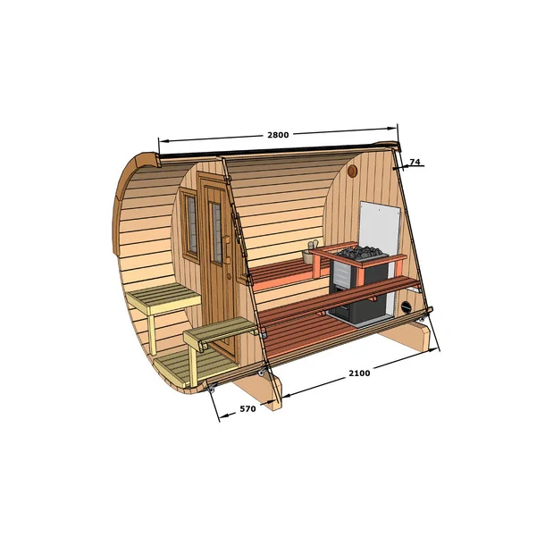 SAUNA 280 Thermowood（高温処理高耐久木材） 画像6