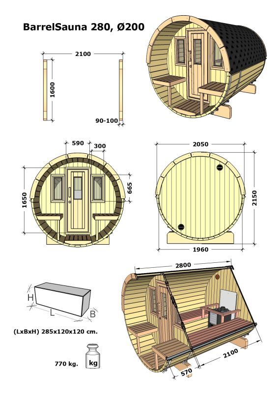 SAUNA 280 Thermowood（高温処理高耐久木材） 画像7