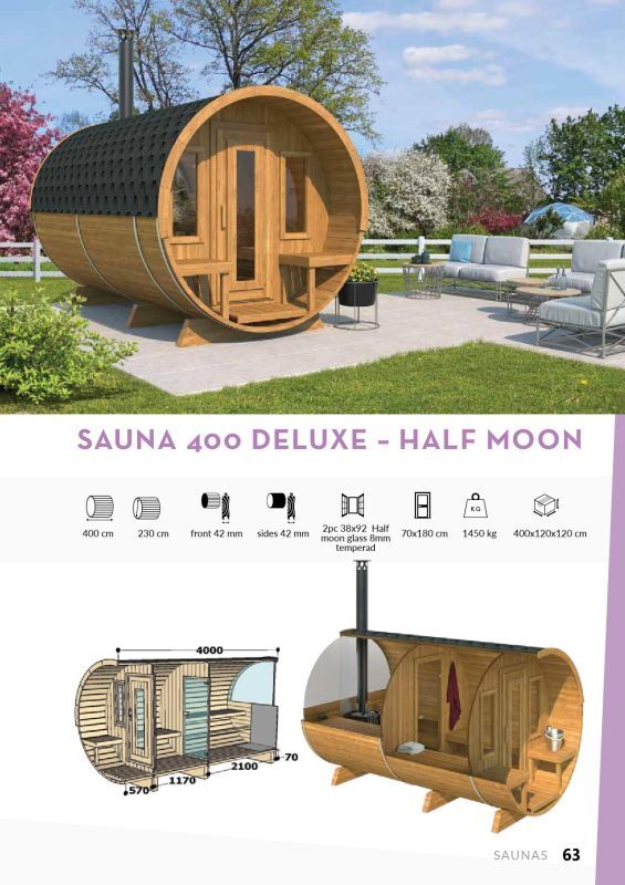 SAUNA 400 Deluxe-Half Moon Normal（高温処理なし） 画像4