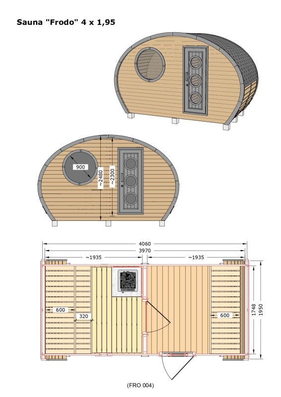 SAUNA FRODO 195 Normal（高温処理なし） 画像4