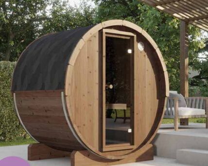 SAUNA 400 Deluxe-Half Moon Thermowood(高温処理高耐久木材) 画像4
