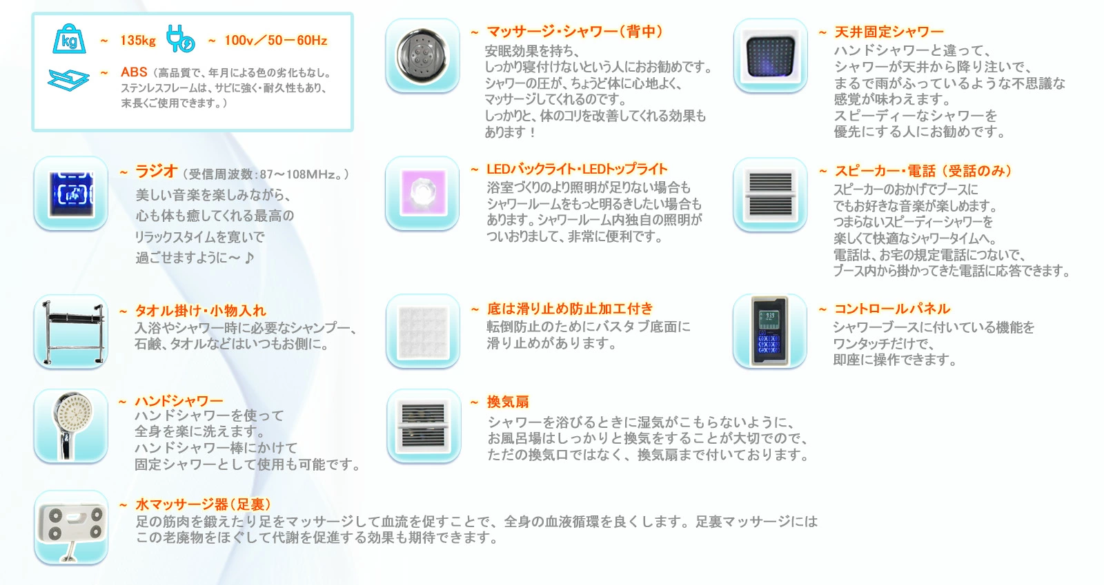 シャワーユニット 7090-S バスタブ付き 画像3