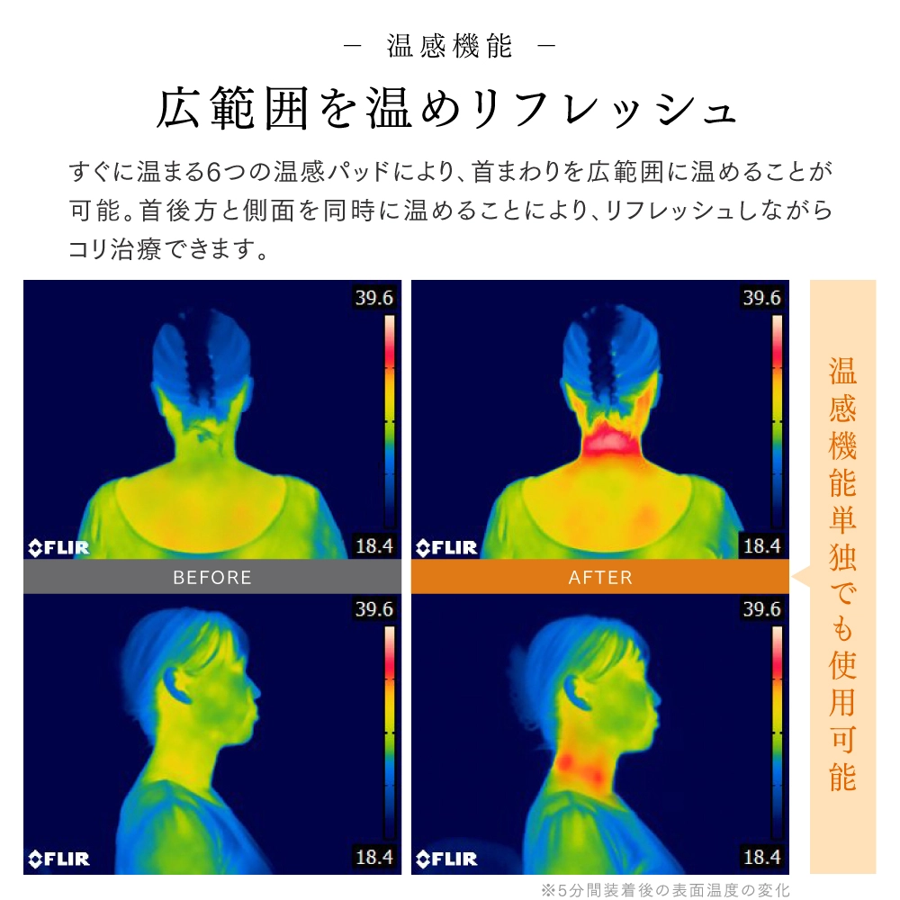 MYTREX DR. HEAT NECK(ブラック/ホワイト) 画像7