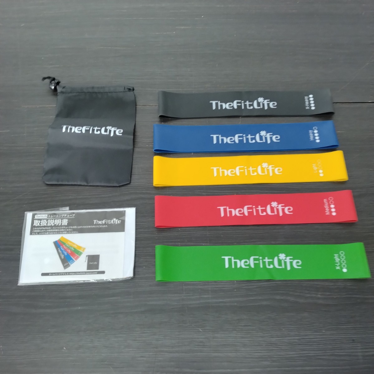 TheFitLife トレーニングチューブ 5色セット（中古品） 画像7
