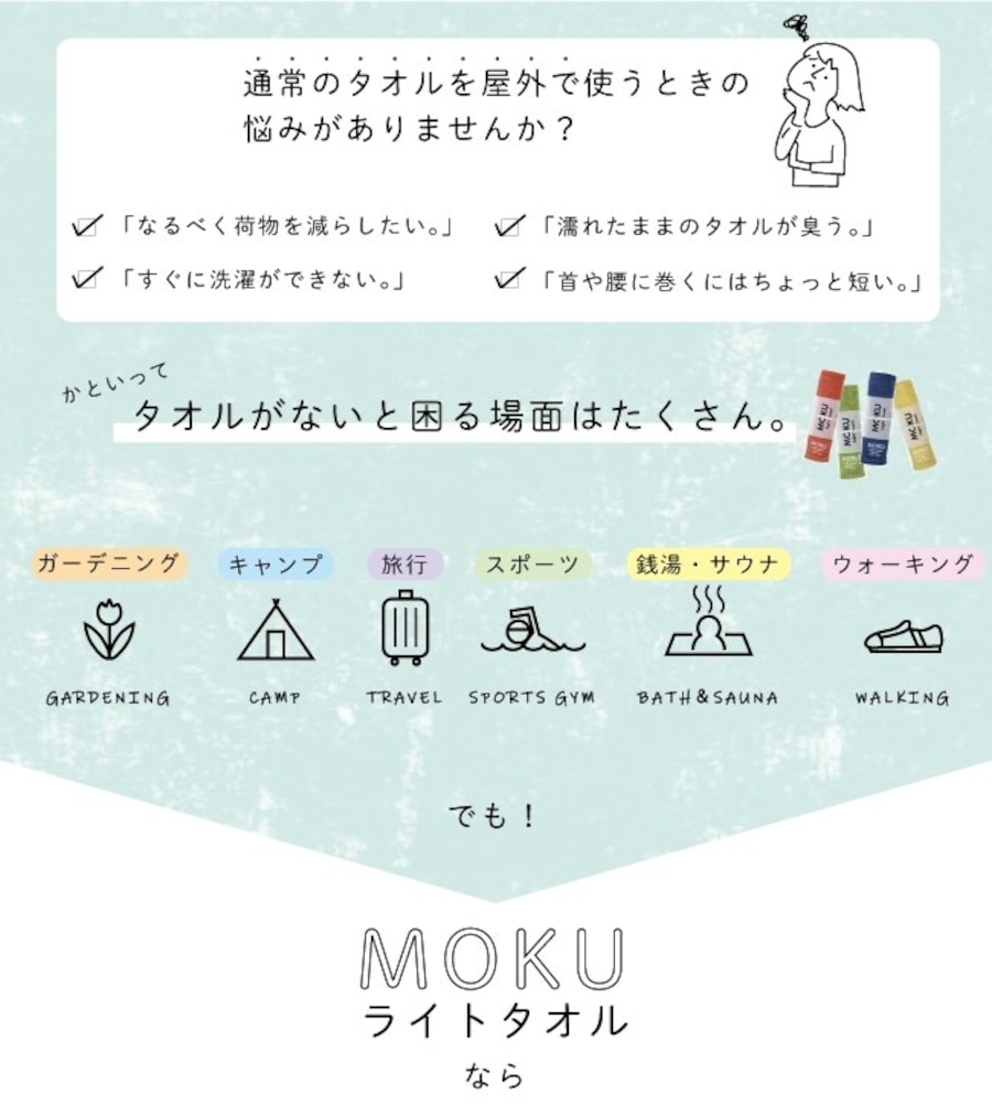 【3本セット】MOKUタオル　RevitalizeSaUNAオリジナル　Msize 画像4