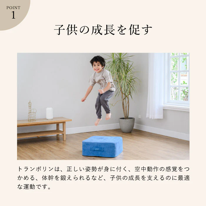 Trampoline（グレージュ/ブルー） 画像4