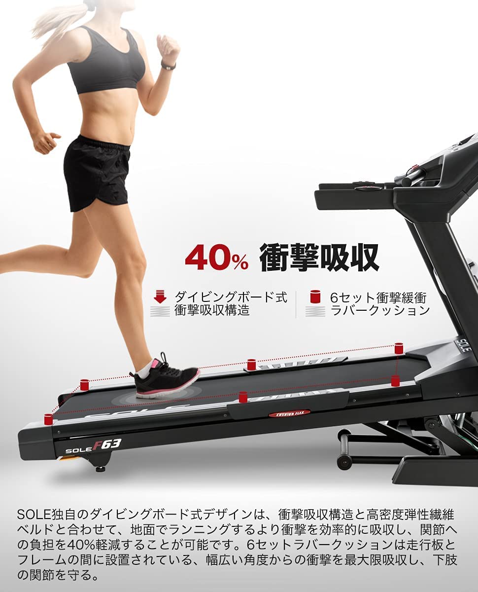 トレッドミル F63（中古品） 画像4