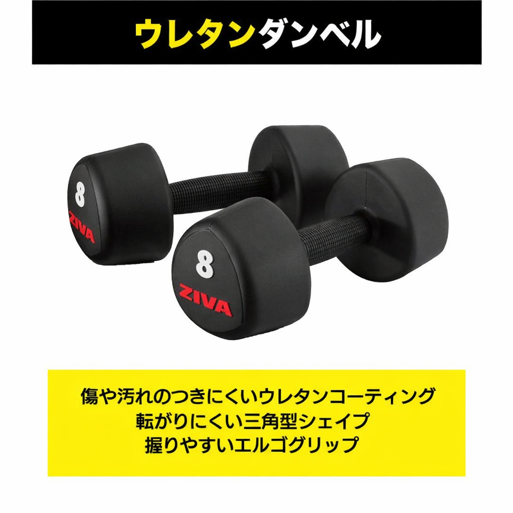 ラバースタジオトライベル10ペア(1kg-10kg)+ダンベルラックセット 画像2