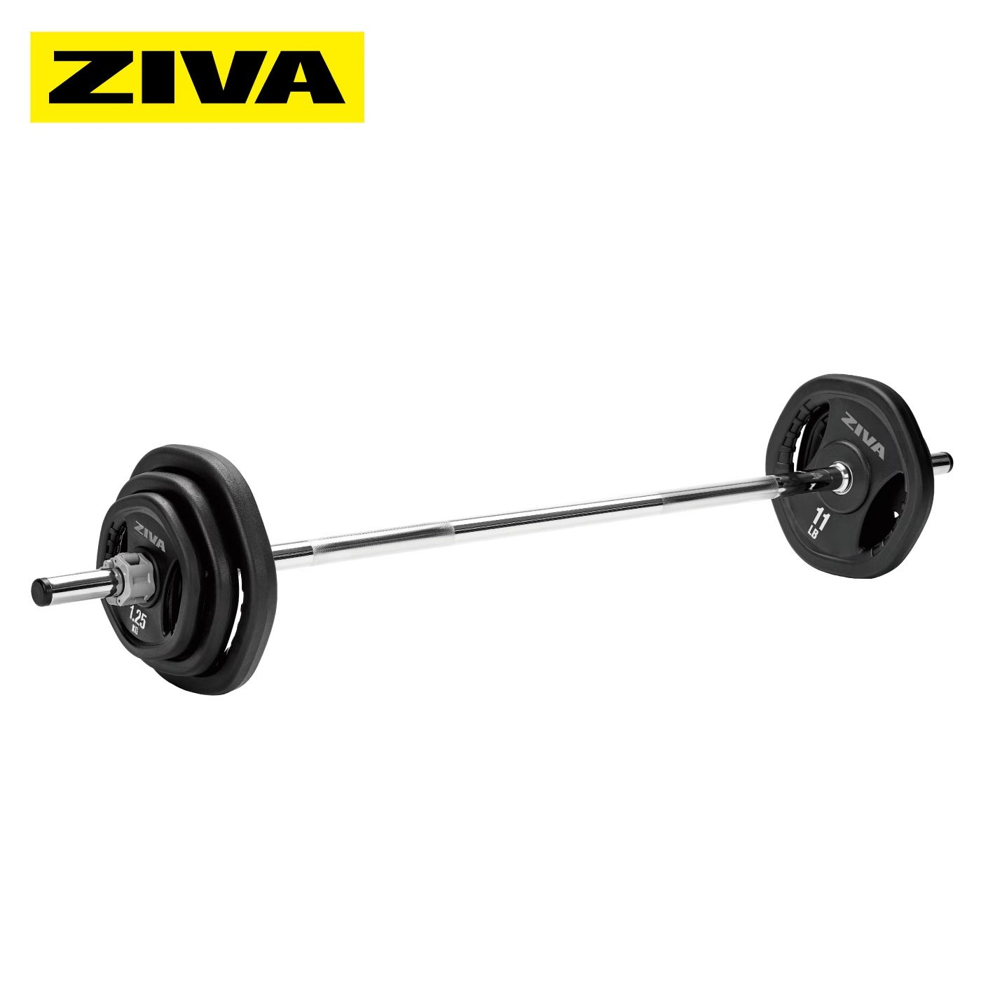 ZIVA ディスク＆バーベル120kgセット 画像2