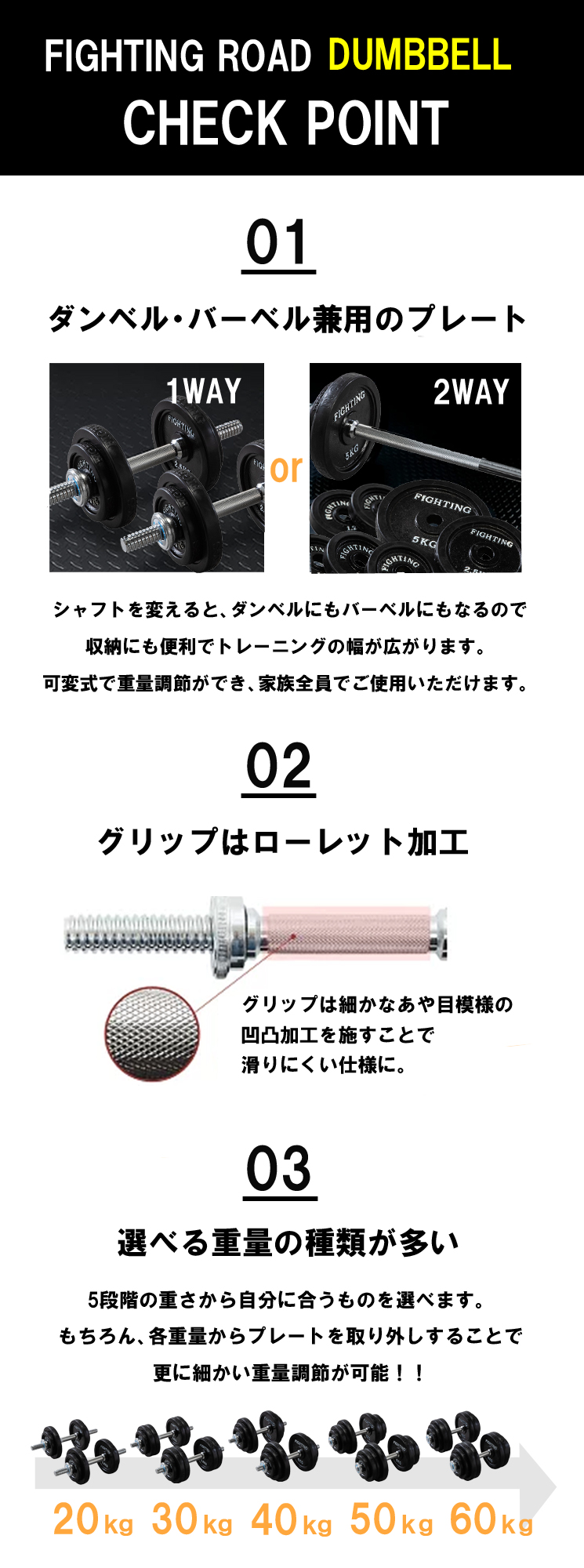 ダンベルラバー(シリコン）タイプ 20kgセット（中古品） 画像3