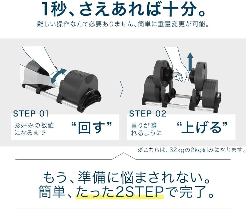 フレックスベル 可変式ダンベル 20kg 両手セット（中古品） 画像5